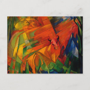 Animals in a Landscape by Franz Marc Postcard