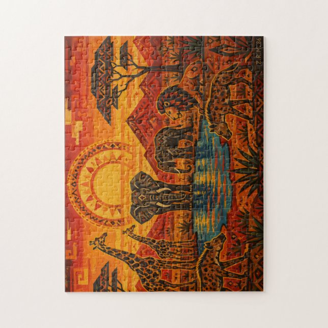 Animals in Africa Jigsaw Puzzle (Vertical)