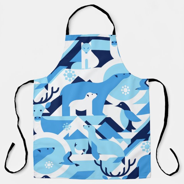 Animals in Arctical, Polar - abstract pattern, sea Apron (Front)