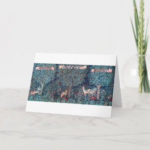 Animals in The Forest, William Morris Card