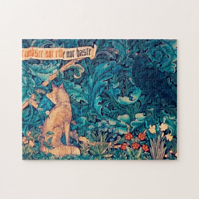Animals in The Forest, William Morris Jigsaw Puzzl Puzzle (Horizontal)