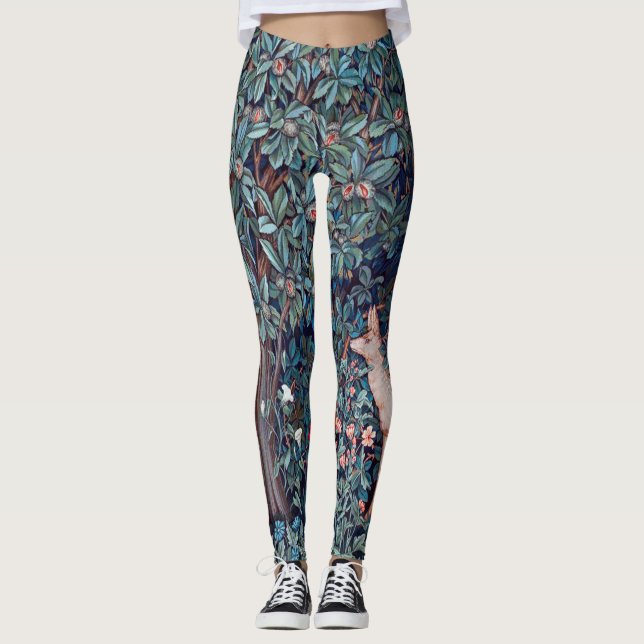 Animals in The Forest, William Morris Leggings (Front)
