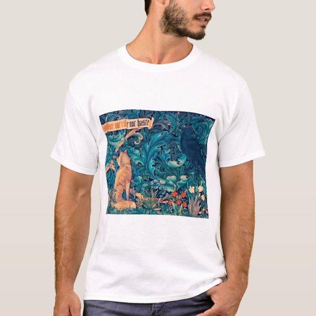Animals in The Forest, William Morris T-Shirt (Front)