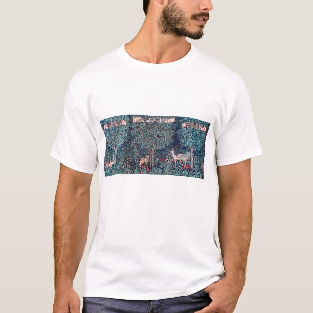 Animals in The Forest, William Morris T-Shirt (Front)