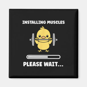 Animals Installing Muscles Fitness Bodybuilding Ch Magnet