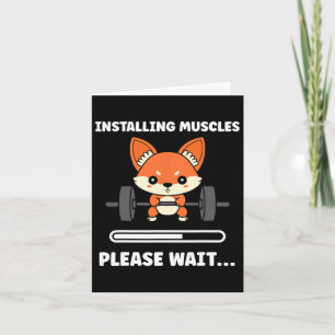 Animals Installing Muscles Fitness Bodybuilding Fo Card