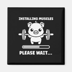 Animals Installing Muscles Fitness Bodybuilding Pi Magnet