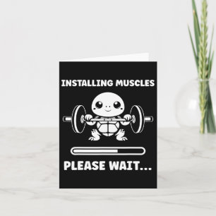 Animals Installing Muscles Fitness Bodybuilding Tu Card
