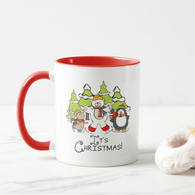 Animals It's Christmas Mug (With Donut)