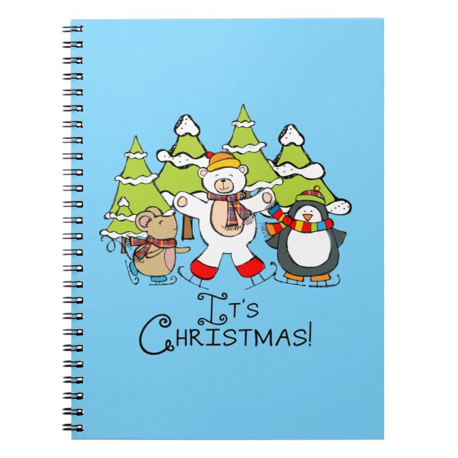 Animals It's Christmas Notebook (Front)