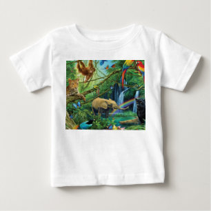 Animals living together throw pillow baby T-Shirt