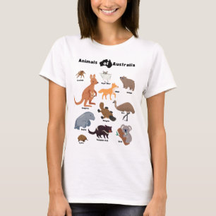 Animals of Australia Aussie Wildlife T-Shirt