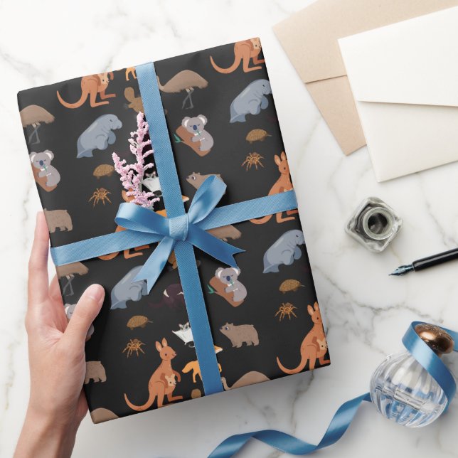 Animals of Australia Aussie Wildlife Wrapping Paper (Gifting)