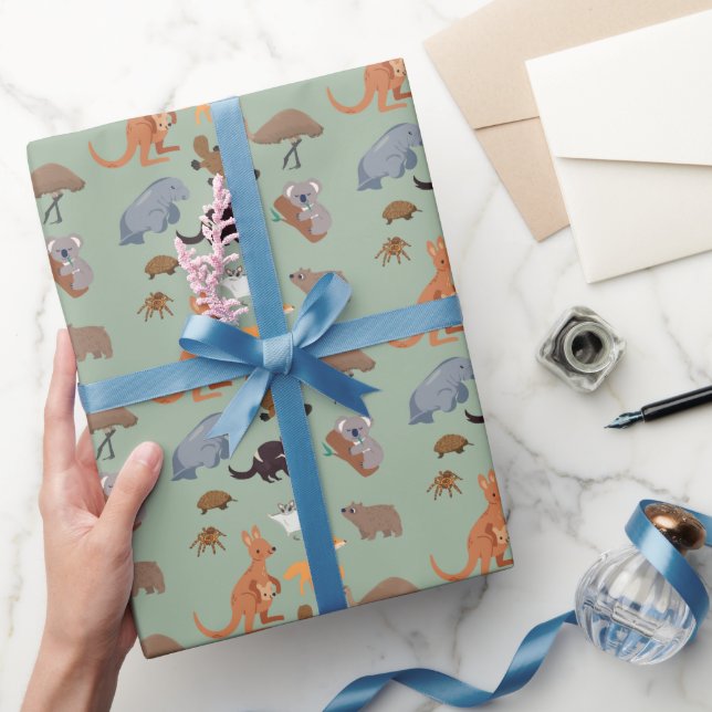 Animals of Australia Aussie Wildlife Wrapping Paper (Gifting)