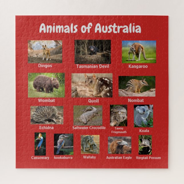 Animals of Australia Jigsaw Puzzle (Vertical)