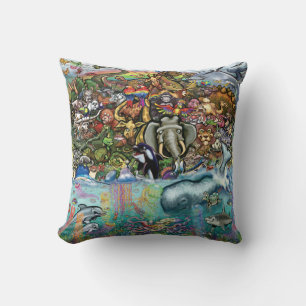 Animals of Land and Sea Cushion