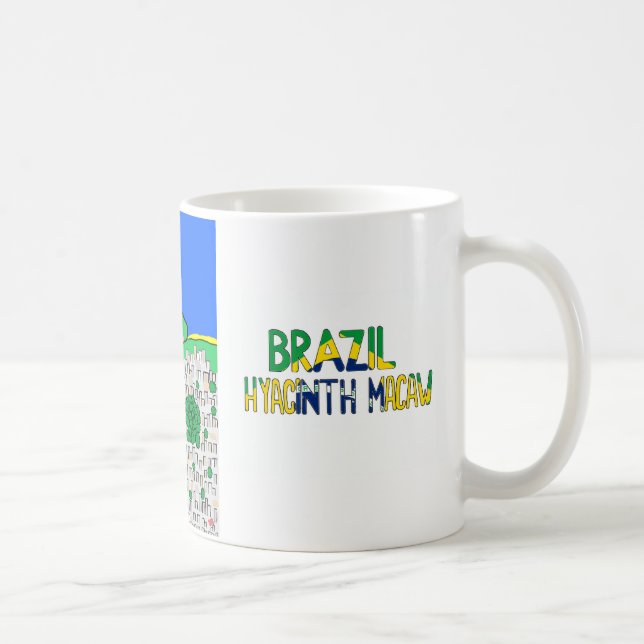 Animals of the World, Brazil: Hyacinth Macaw Coffee Mug (Right)