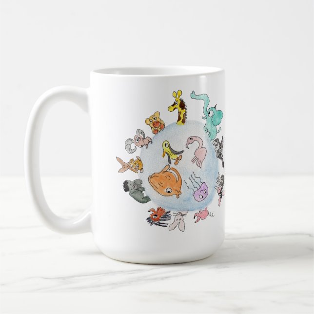 Animals of the World Coffee Mug (Left)