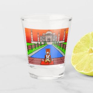 Animals of the World, India: Tiger Shot Glass