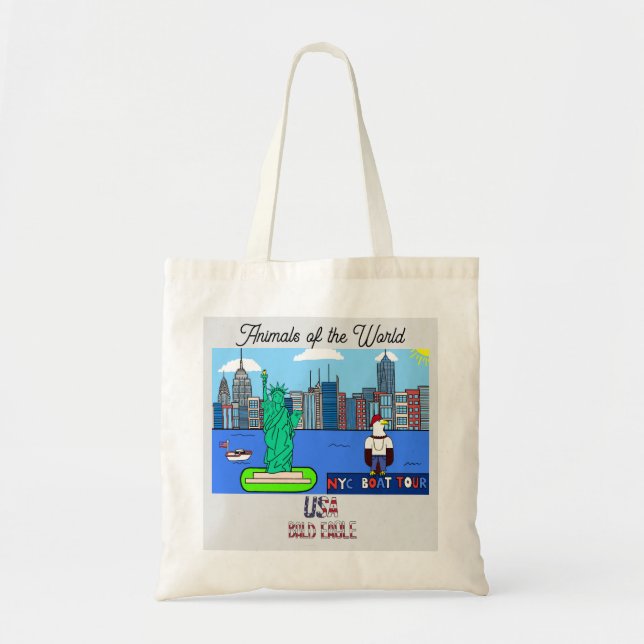 Animals of the World USA: Bald Eagle Tote Bag (Front)