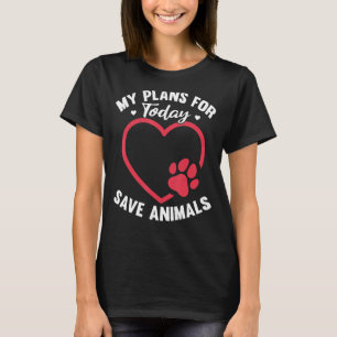 Animals Over People Animal Activist Rescue Conserv T-Shirt