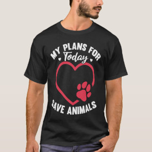 Animals Over People Animal Activist Rescue Conserv T-Shirt