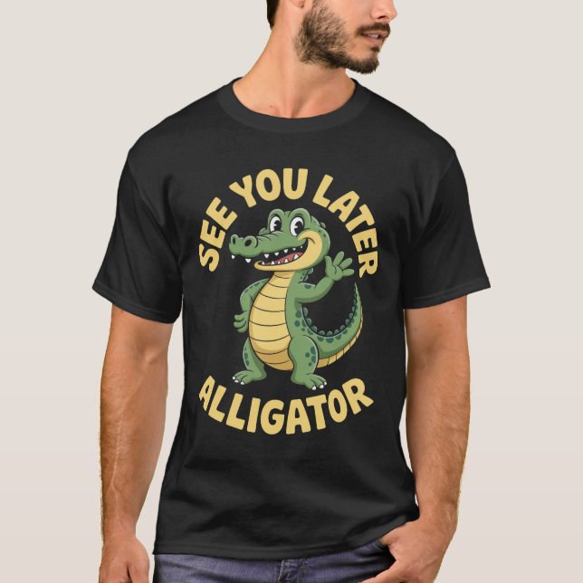 Animals Party Alligator T-Shirt (Front)