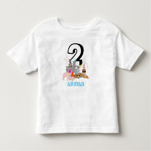 Animals Partying - Animals Birthday Age Boy Girl Toddler T-Shirt
