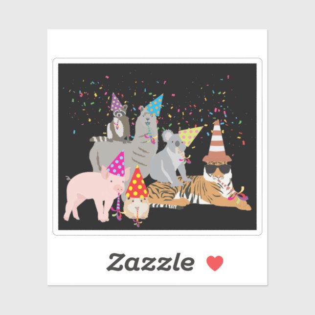 Animals Partying - Cute Animals Having a Party (Sheet)