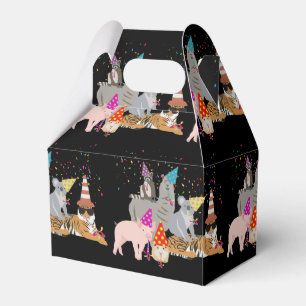 Animals Partying - Cute Animals Having a Party Favour Box