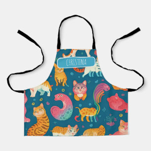 Animals Retro Colourful Personalised Pattern Apron