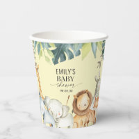 Animals safari cute gender neutral yellow shower