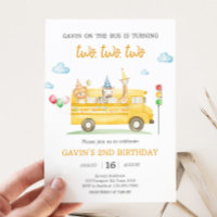 Animals School Bus Birthday Party