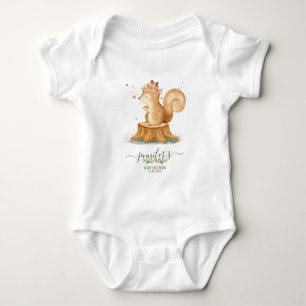 Animals Squirrel Family wildlife baby newborn Bodysuit