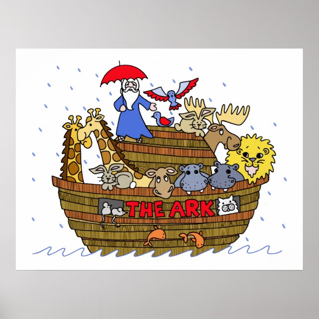 Animals Two by Two on Noah's Ark Poster (Front)