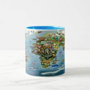 Animals Two-Tone Coffee Mug
