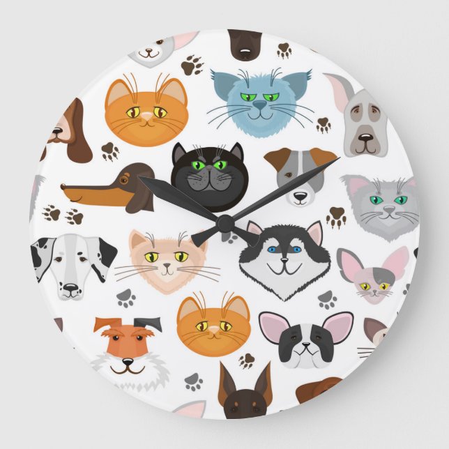 Animals  Wall Clock (Front)