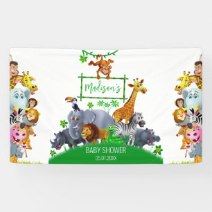 Animals Wild One Jungle greenery safari winter Banner