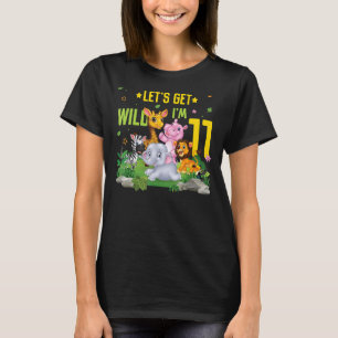 Animals Wildlife 11th Birthday Party A Day At The T-Shirt
