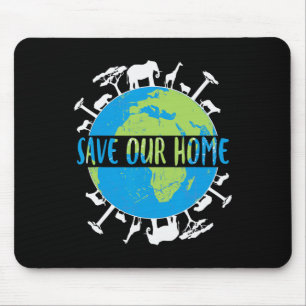 Animals Wildlife Conservation Save Our Home Earth  Mouse Pad