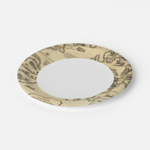 Animals World Paper Plate