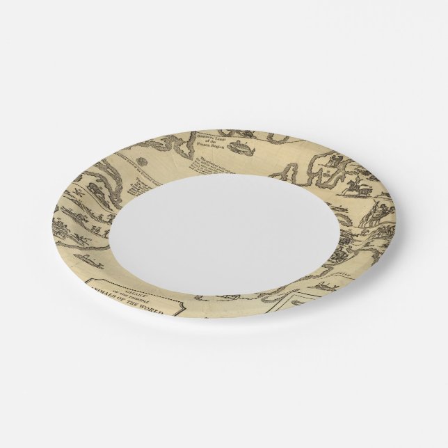 Animals World Paper Plate (Angled)