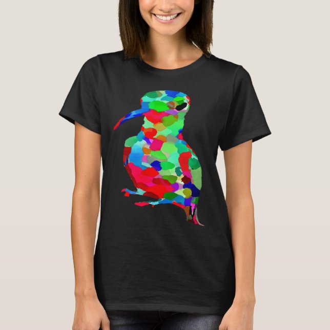 AnimalsAtPlay Bright Colorful Hummingbird T-Shirt (Front)