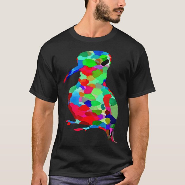AnimalsAtPlay Bright Colorful Hummingbird T-Shirt (Front)