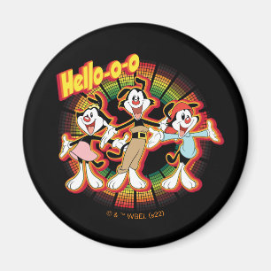 Animaniacs Hello-o-o Retro Equalizer Graphic Magnet
