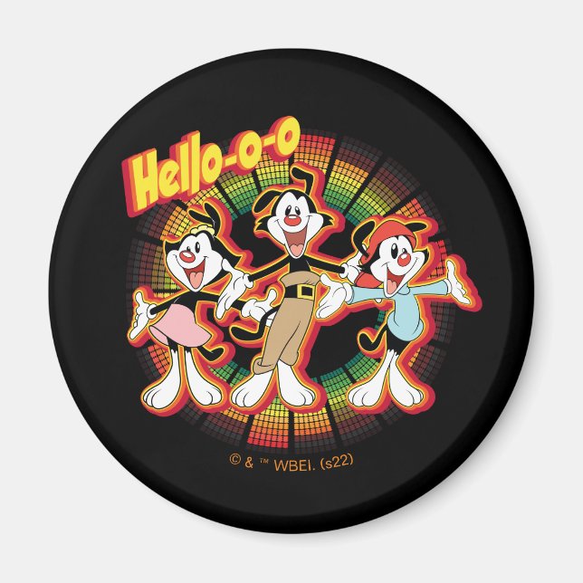 Animaniacs | Hello-o-o Retro Equalizer Graphic Magnet (Front)