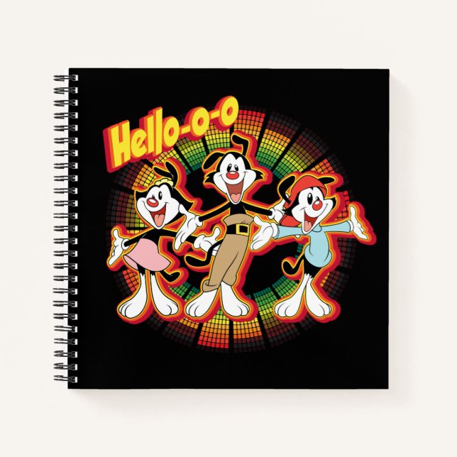 Animaniacs | Hello-o-o Retro Equalizer Graphic Notebook (Front)