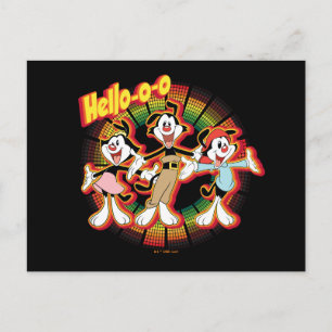 Animaniacs   Hello-o-o Retro Equalizer Graphic Postcard