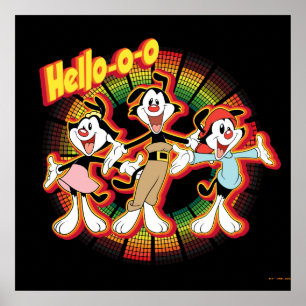 Animaniacs   Hello-o-o Retro Equalizer Graphic Poster