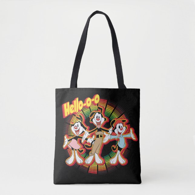 Animaniacs | Hello-o-o Retro Equalizer Graphic Tote Bag (Front)